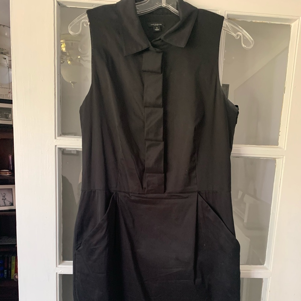 Ann Taylor Black Sleeveless Dress, Size 8
